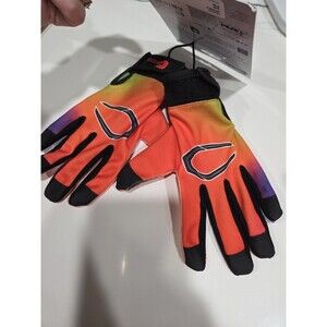 Cutters Football Gloves Orange Super Sticky Grip Size Youth S/M